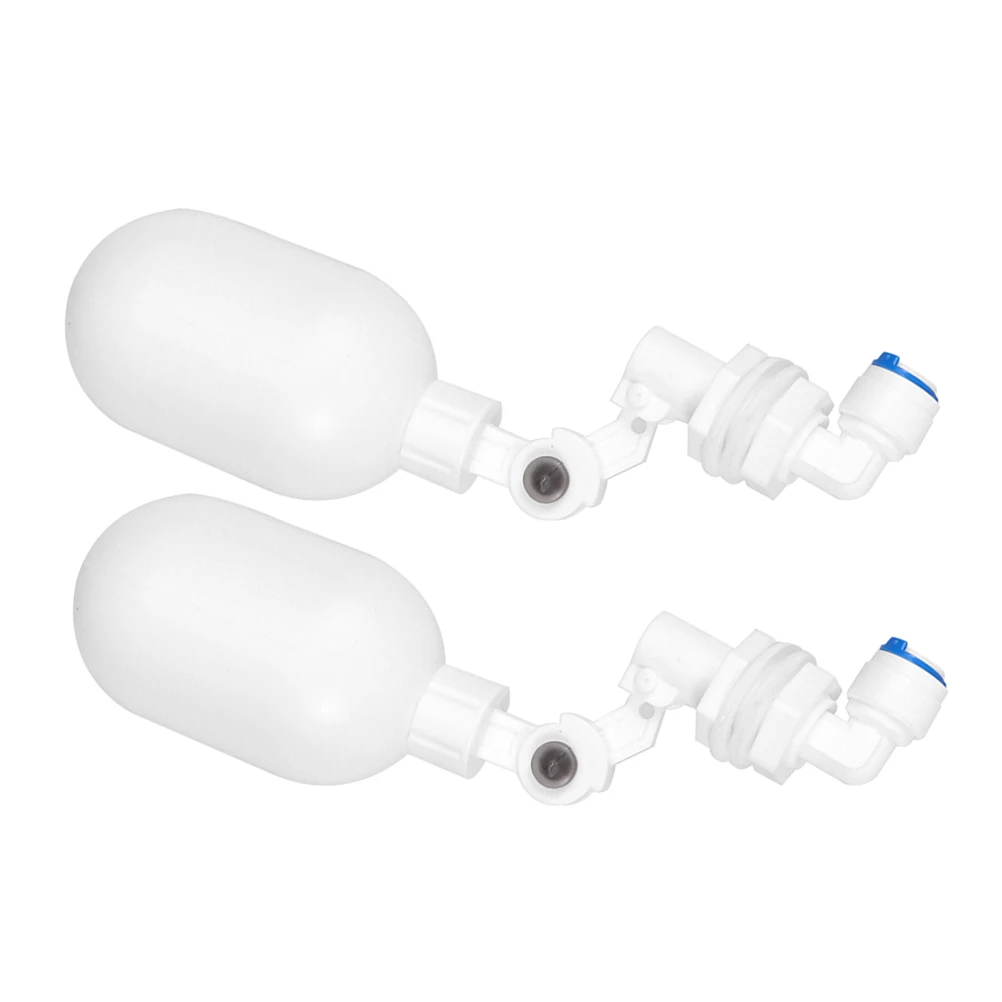 

2 шт. поплавковый клапан, регулируемый прочный автоматический поплавковый шаровой клапан для контроля уровня воды для домашнего скота, аксессуар для миски для питья