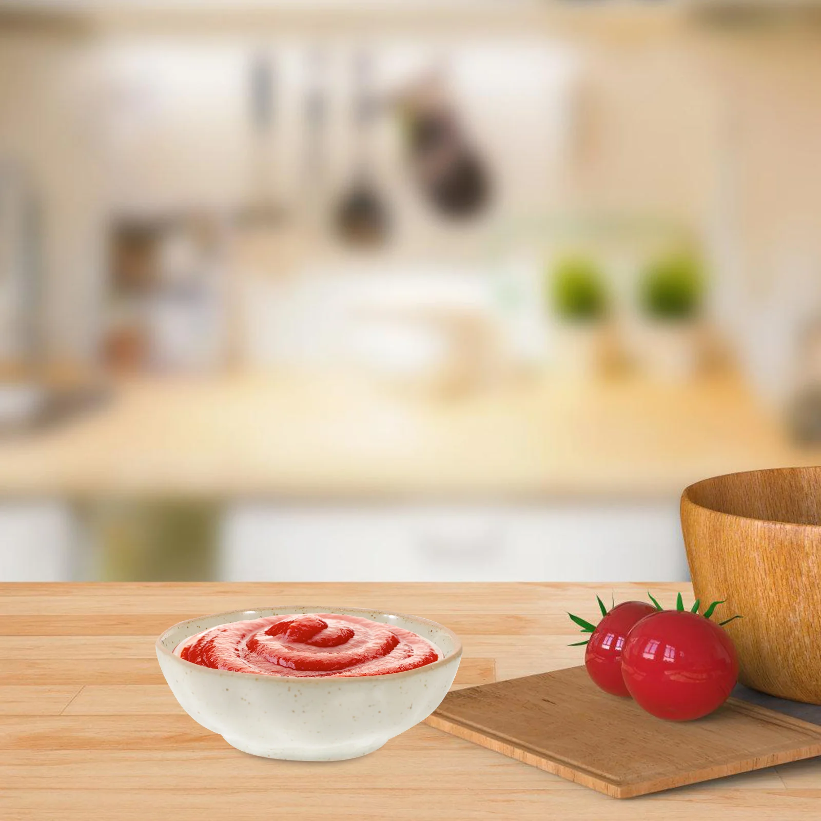 

Ceramic Dip Bowl Small Seasoning Dish Smooth Edges Sauce Plate for Soy Sauce Ketchup Mustard Condiments