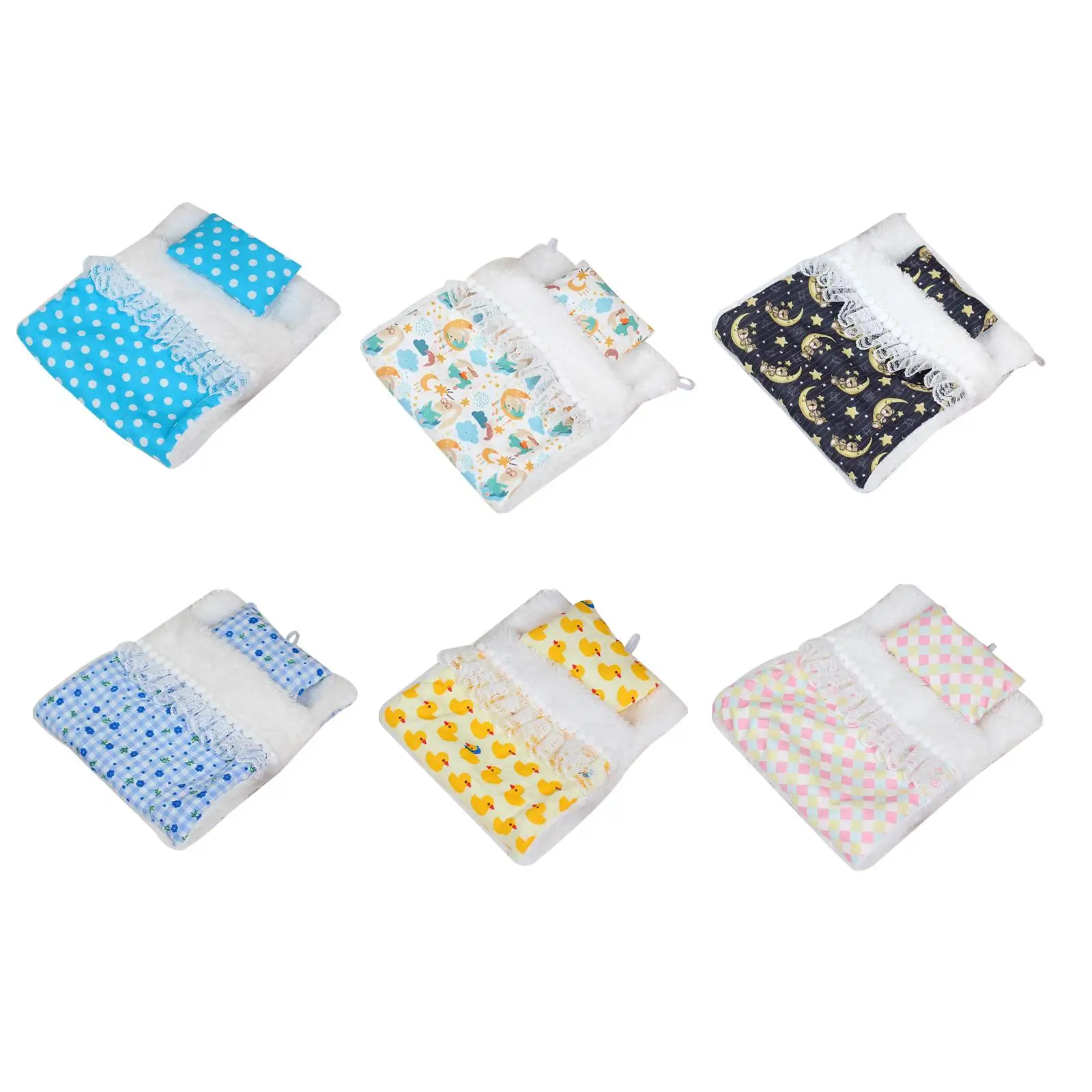 Akcesoria do łóżek dla lalek Dekoracje do domków dla lalek Akcesoria DIY Zabawa w udawanie dla lalek o wysokości 15 cm i 17 cm Łóżka piętrowe dla lalek Kołyski dla lalek Akcesoria