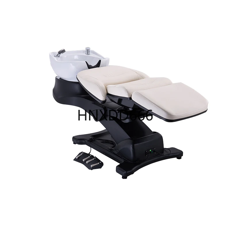 High-end barber shop shampoo bed hair lift rotatable Internet celebrity flush bed