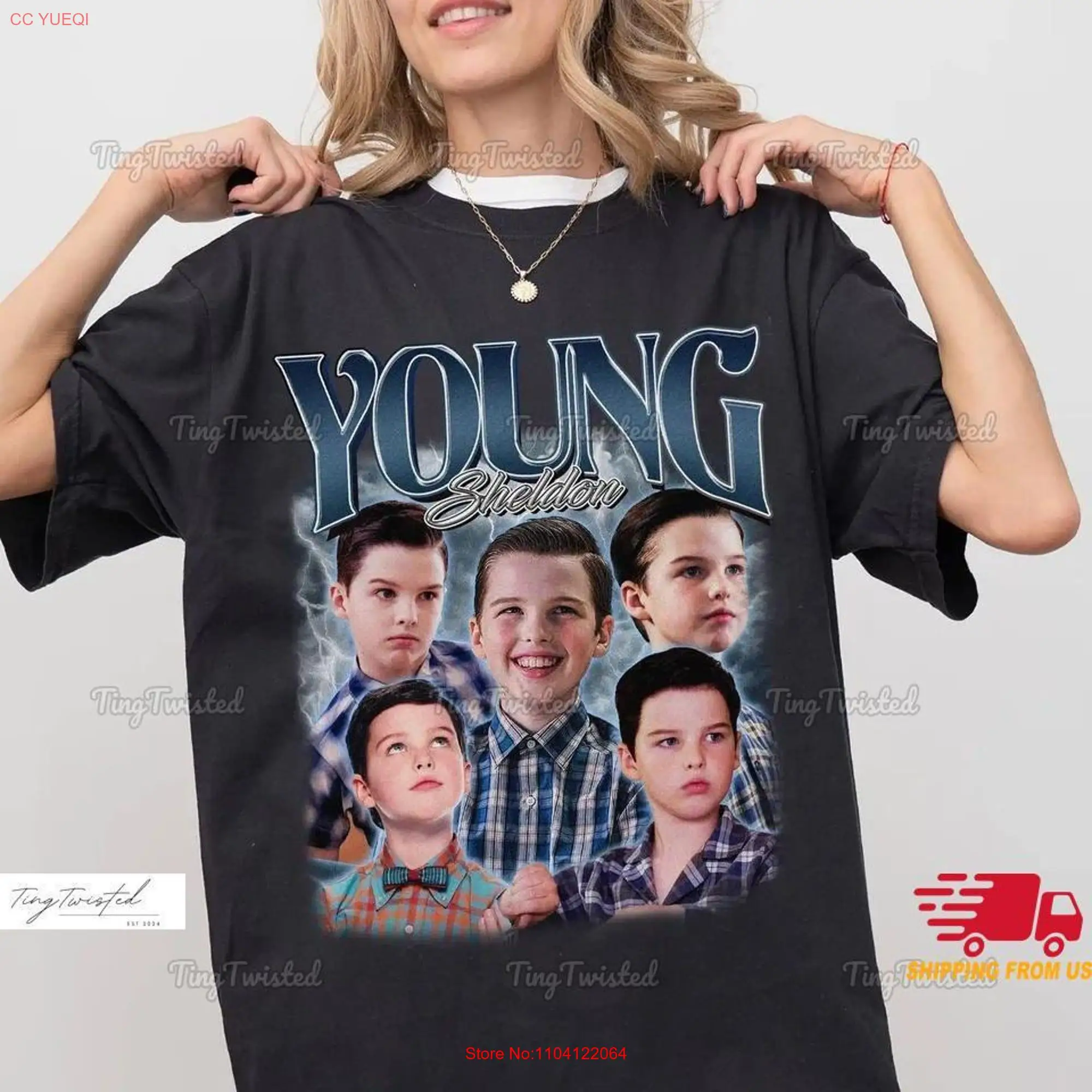 Sheldon Cooper Young T Shirt Homage Bootleg Fans For Son long or short sleeves