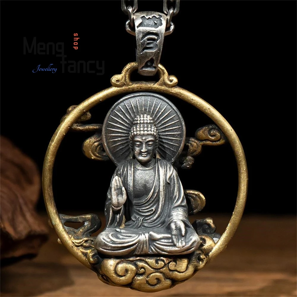 Tathagata Ami Bodhisattva Pendant Benediction Buddha Statue Exquisite High-grade Handicraft Luxury Quality Jewelry Holiday Gifts