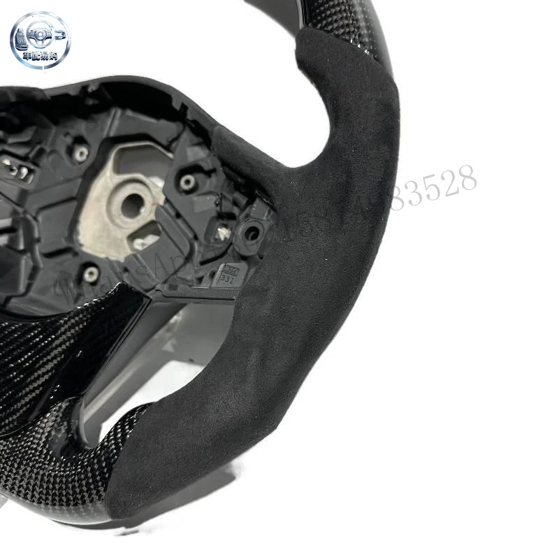 Custom Racing Steering Wheel, & Carbon Fiber Interior Modification Part Direct Replacement for Toyota Supra Sports Car