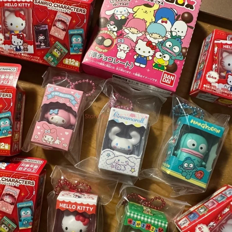 Genuine Sanrio Mini My Melody Rice Grain Series Blind Box Kuromi Hellokitty Cinnamoroll Little Twin Stars Charms Cute Gift Toy