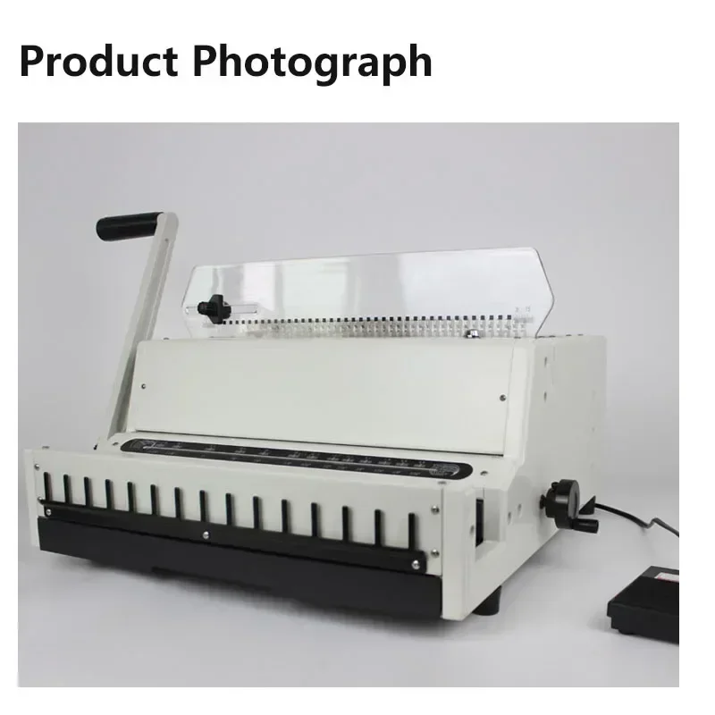 Industrial-grade full-broach punching machine;desk calendar binding machine;electric double-loop wire punching and binding machi