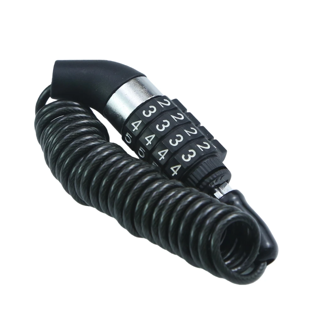 

Портативный 4-значный кодовый замок для велосипеда, стальной тросовый противоугонный замок для мотоцикла, MTB, скутера, шлема, багажа