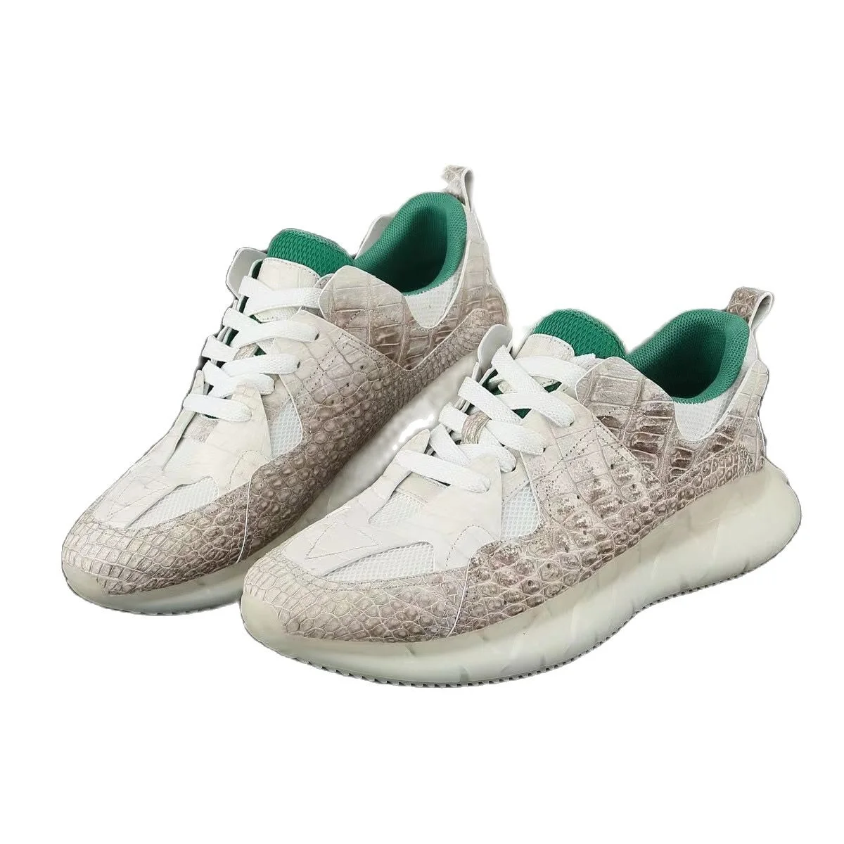 

2023 new arrival Crocodile skin Genuine Leather casual shoes men,male sneaker PDD106