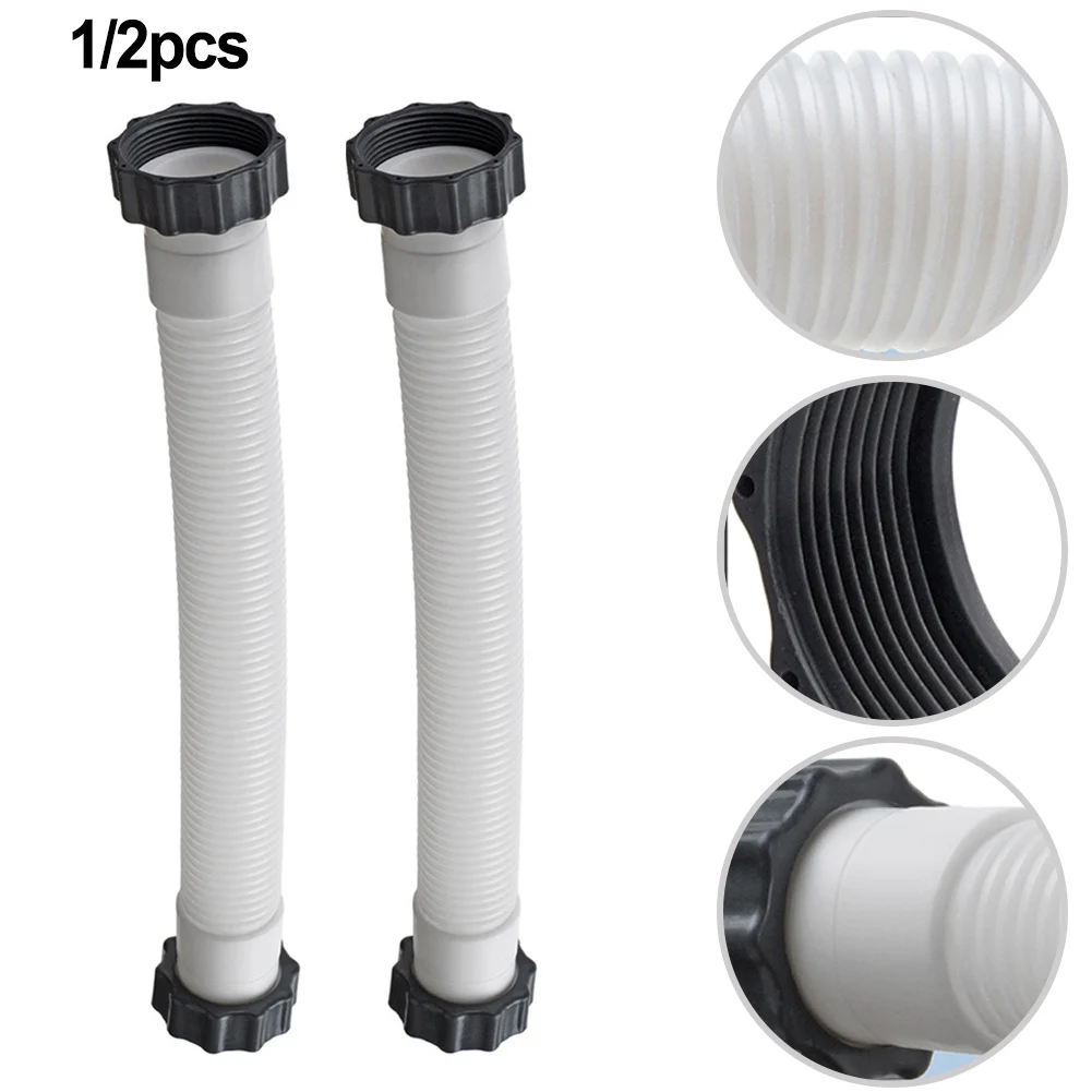 

1/2 Pack Pool Sand Filter Pump Hose 11535 Pool Connecting Hose With Filter Pump Nut, For Intex 16" Pool Hose
