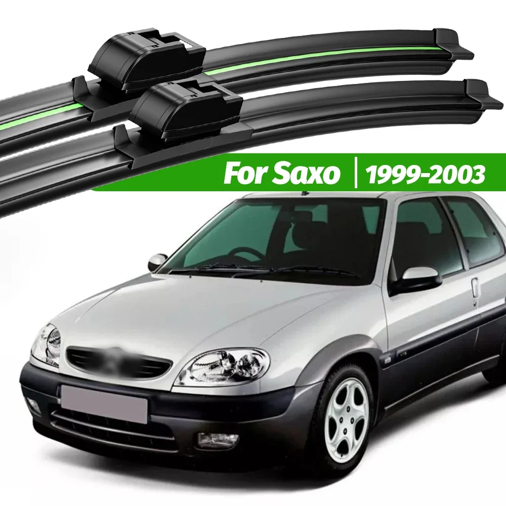 For Citroen Saxo 1999-2003 2pcs Front Windshield Wiper Blades 2000 2001 2002 Windscreen Window Accessories