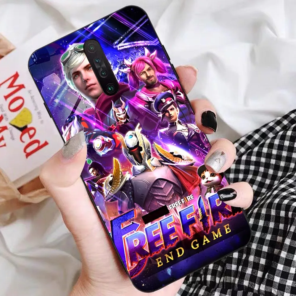 F-Free F-Fire Game Phone Case For Redmi 5 6 7 8 9 10 plus pro 6 7 8 9 A GO K20 K30 K40 pro plus F3 Fundas