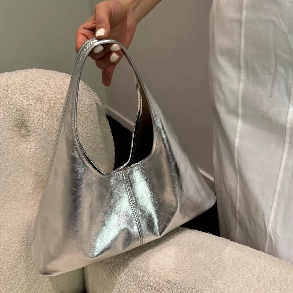 

FIRMRANCH Ретро Классическая круглая ручка Треугольный дизайн Женская сумка Кошелек из воловьей кожи с внутренней сумкой Шикарная сумка-тоут Hobos