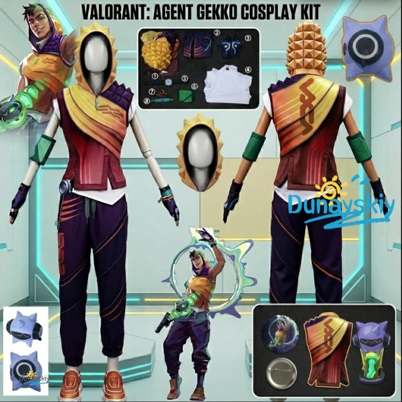 

VALORANT Miks Full Cosplay Costume Uniform Suit Halloween Carnival Christmas Party Role Play Clothing For Adult Women