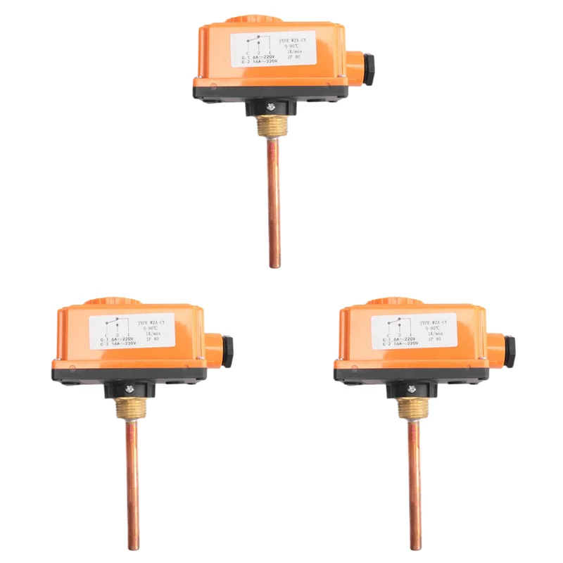 ABVT-3X G1/2 ذكر الموضوع أنابيب الماء الساخن أداة تحكم في درجة الحرارة بالترموستات 90 درجة مئوية ارتفاع درجة الحرارة بدء نظام التدفئة #1