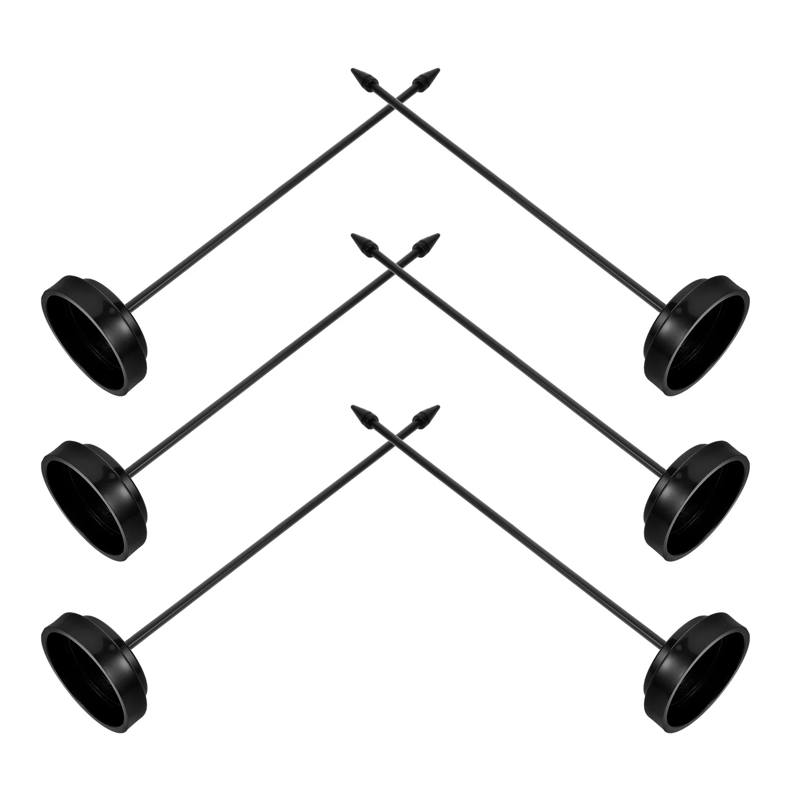 

6 Pcs Flag Pole Stand for Desk Small Flag Holder Sturdy Base Table Desktop Practical Flagpole Banner Note Storage Plastic