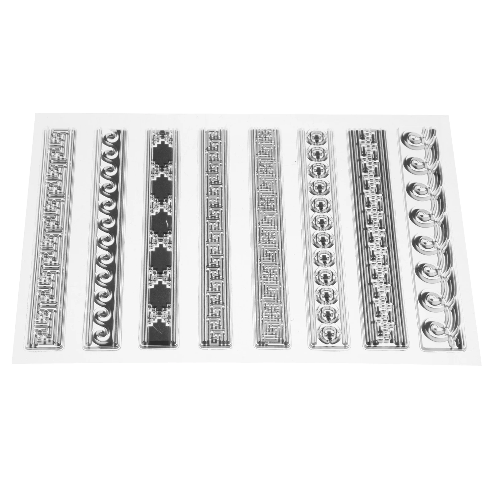 

8pcs Transparent Stamps Clear PVC Craft Supplies Cartoon Pattern Stamp Kit DIY Scrapbooking Tools Document Letter Contract Mark