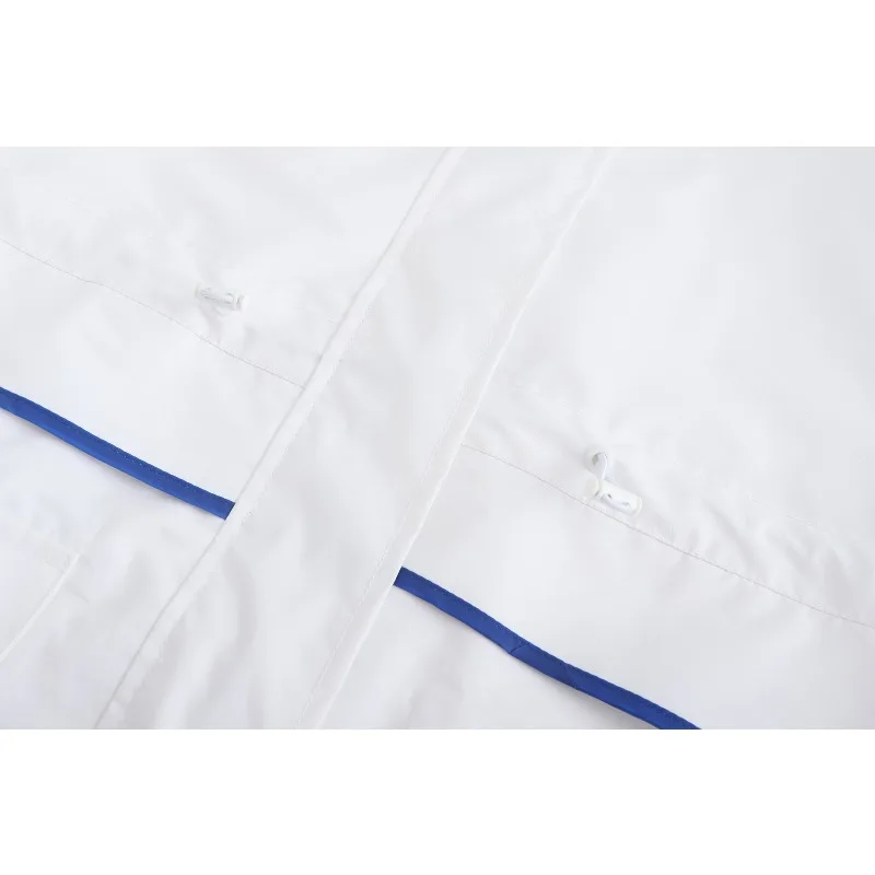 Long trench coat, new outdoor hooded raincoat view 6