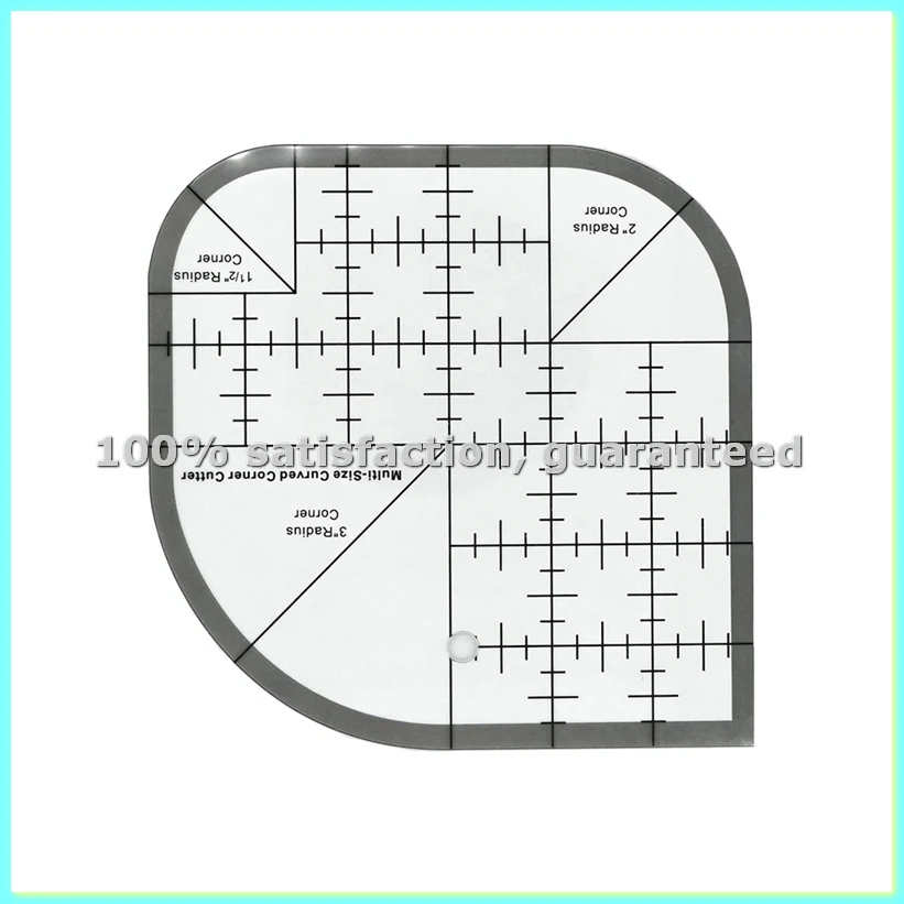 Curved Corner Cutter Quilting Ruler,Sewing Ruler,Acrylic Patchwork Quilting Templates Tools-AD23