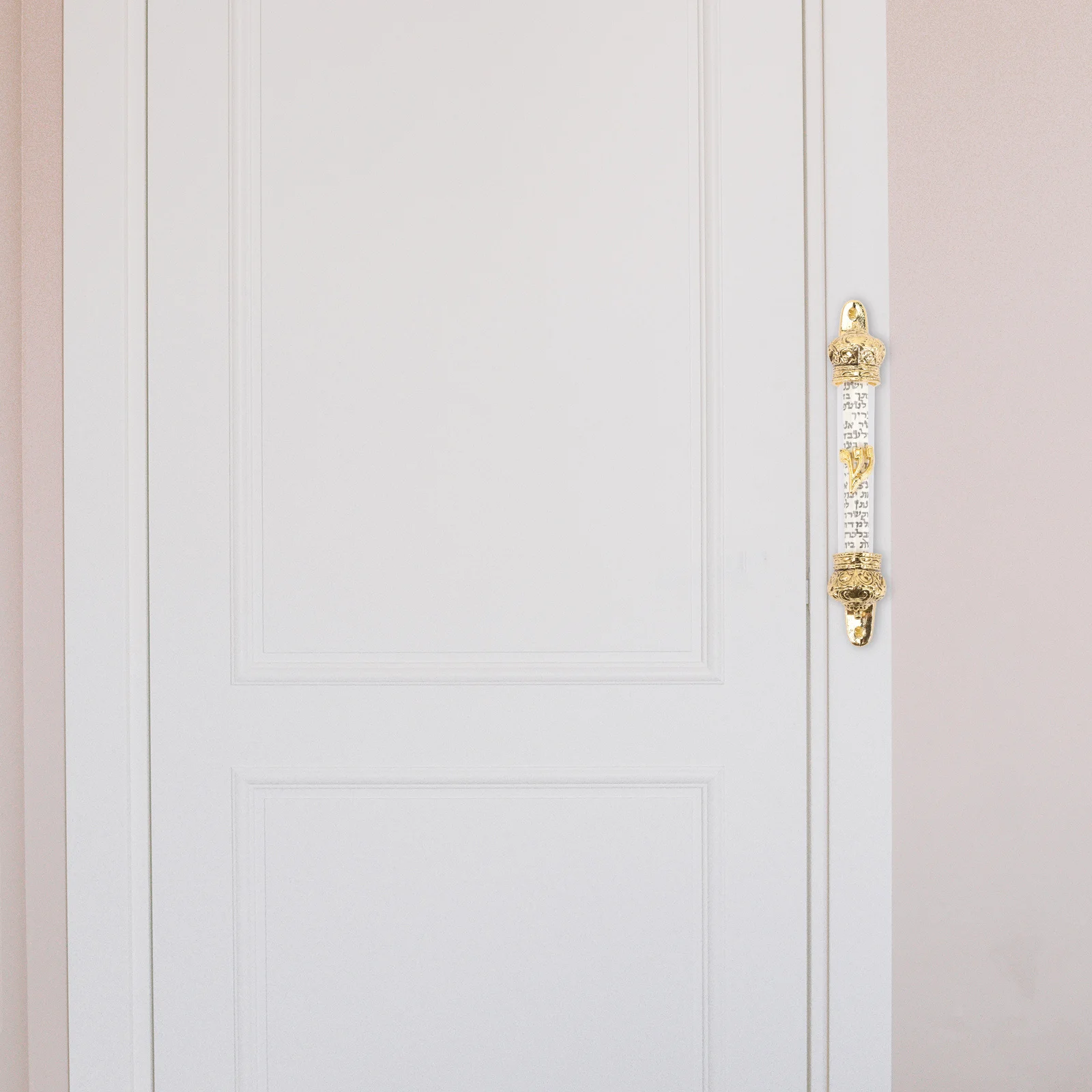 

Bible Mezuzah Scroll Metal Door Side Ornament Religious Jewish Decor Delicate Home Mezuzah For Entryway Right Side Hanging Craft