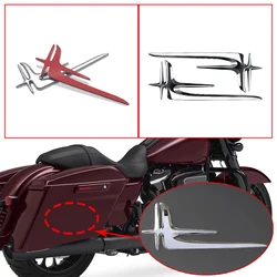 Fits for Harley-Davidson Road Glide ST CVO Street Glide FLTR FLHX Motorcycle Rear Luggage Chrome Decorative Decal Stickers Kits