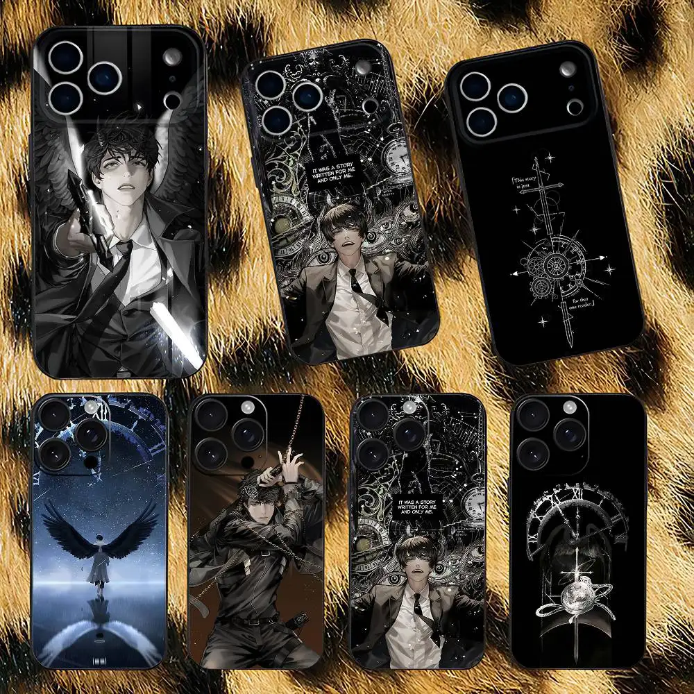 Funda de teléfono O-Omniscient Reader Viewpoin para iPhone 17,16,15,14,13,12,11,Pro,XS,Max,XR,Plus,E,SE4,Mini cubierta suave negra