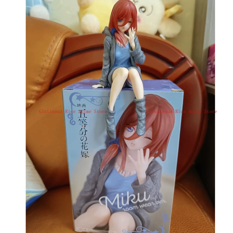 

In stock Em estoque original FuRyu Nakano Miku Roomwear Ver. Noodle Stopper Figura Os Quintuplos Quintessenciais Anime Modelo