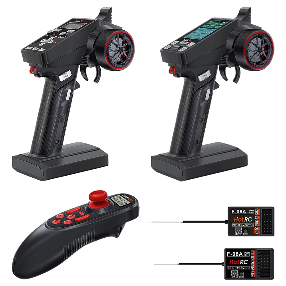 HotRC Transmitter CT-6A CT-8A DS600 6CH 8CH 2.4GHz Radio System Remote Controller
