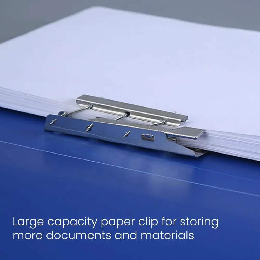 耐衝撃性ファイルオーガナイザー スイングクランプバインダーフォルダー 仕事学校用 A4 パンチレスバインダー 120枚のカラー文書を収納可能