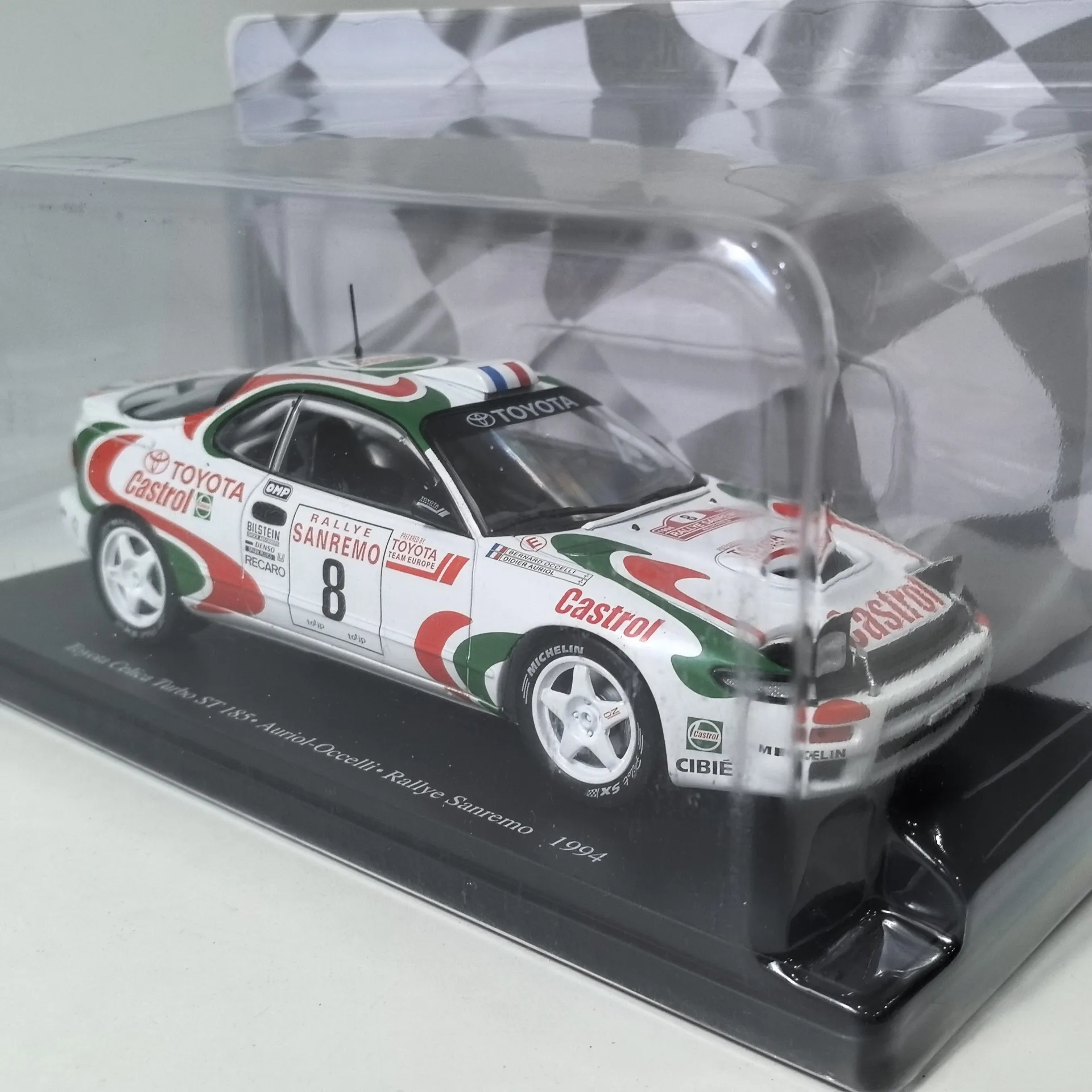Diecast IXO 1/24 Scale TOYOTA CELICA # 8 1994 Rally Car 62 Alloy Car Model