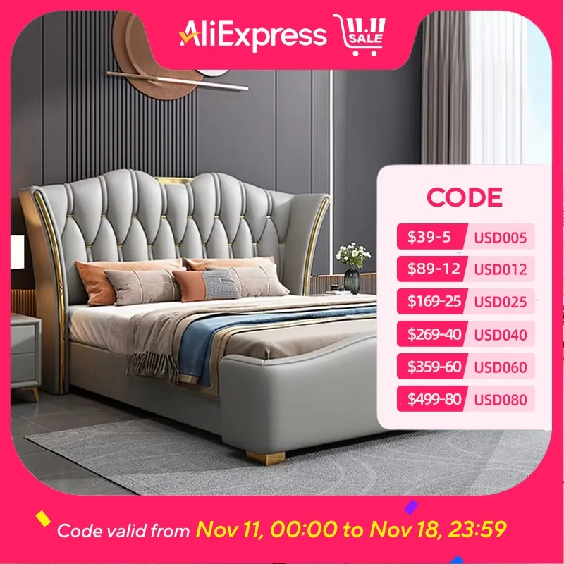 

Pretty Storage Double Bed Wooden Modern Elegant Storage Luxury Modular Bed Full Size Queen House Camas De Dormitorio Furniture