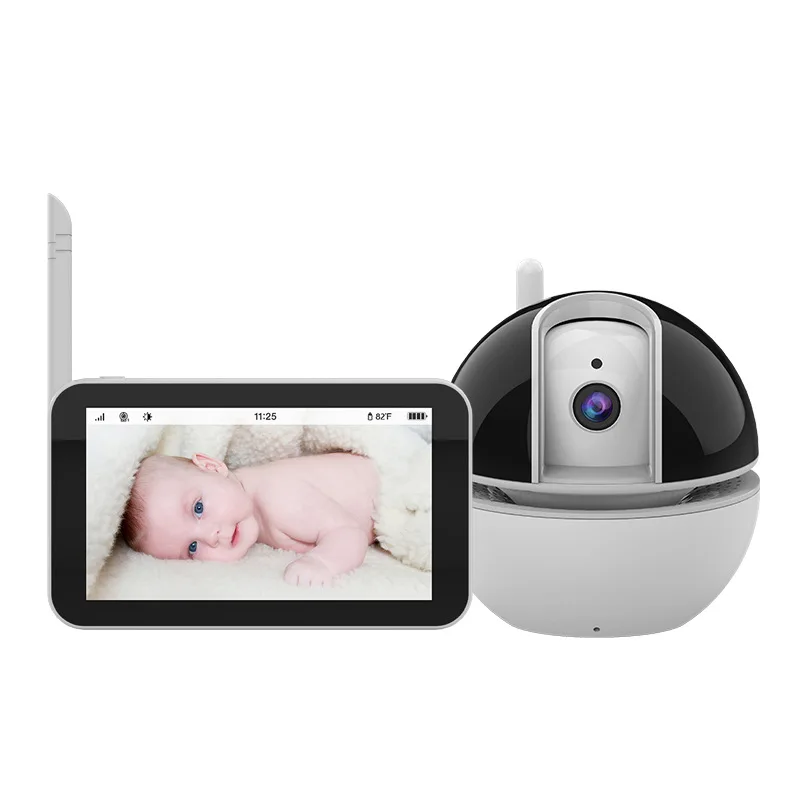 

5Inch Screen 720P 10X Zoom Baby Monitor Temperature Lullaby Feeding Remind Babysitter Nanny Cam Intercom Baby Camera