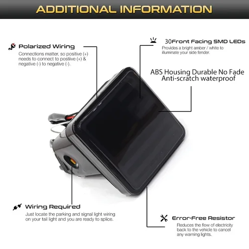 Imagen 2 del producto Luz de freno LED Enganche de remolque Luz de freno Lámpara de vehículo Bandera de EE. UU.-luz trasera de freno con receptor de 2"" para camión de remolque RV y SUV