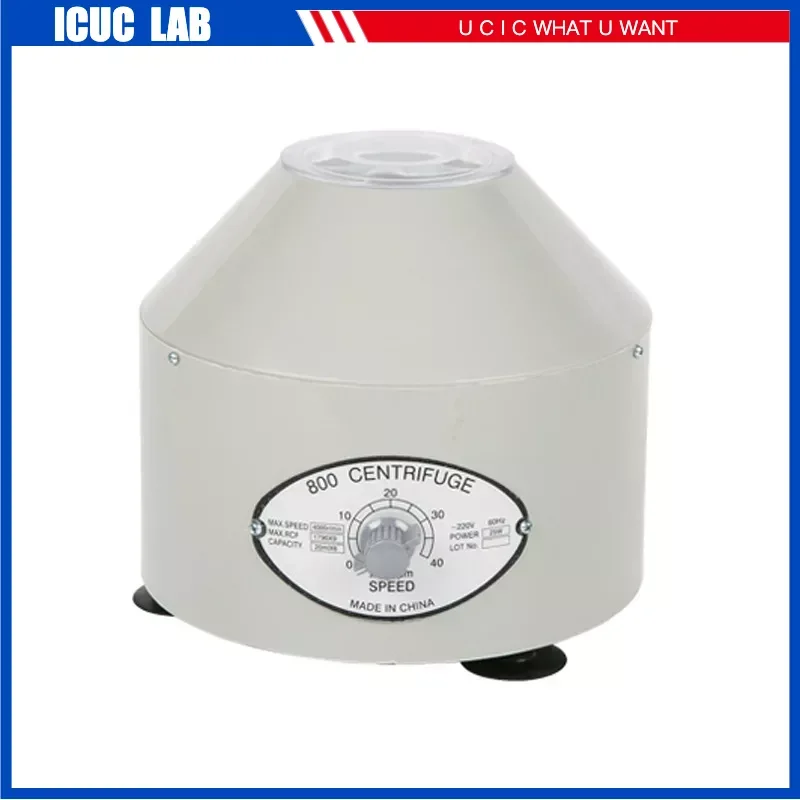 800 Low Speed Medical Hematocrit Blood Electric Mini Centrifuge Plasma Gel Machine for Lab Centrifuga