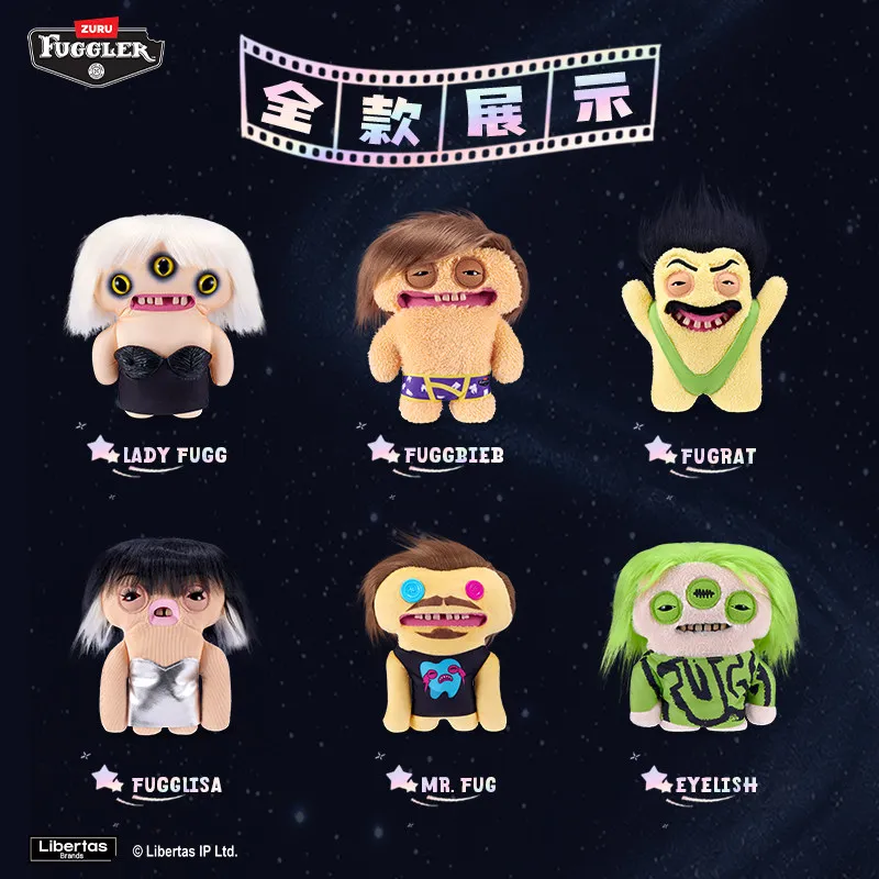 

Fuggler Fuggstars 2nd Generation Soft Plush Stuffed Doll Funny Ugly Cute Teeth Monster Toys Cartoon Friend Birthday Trend Gifts