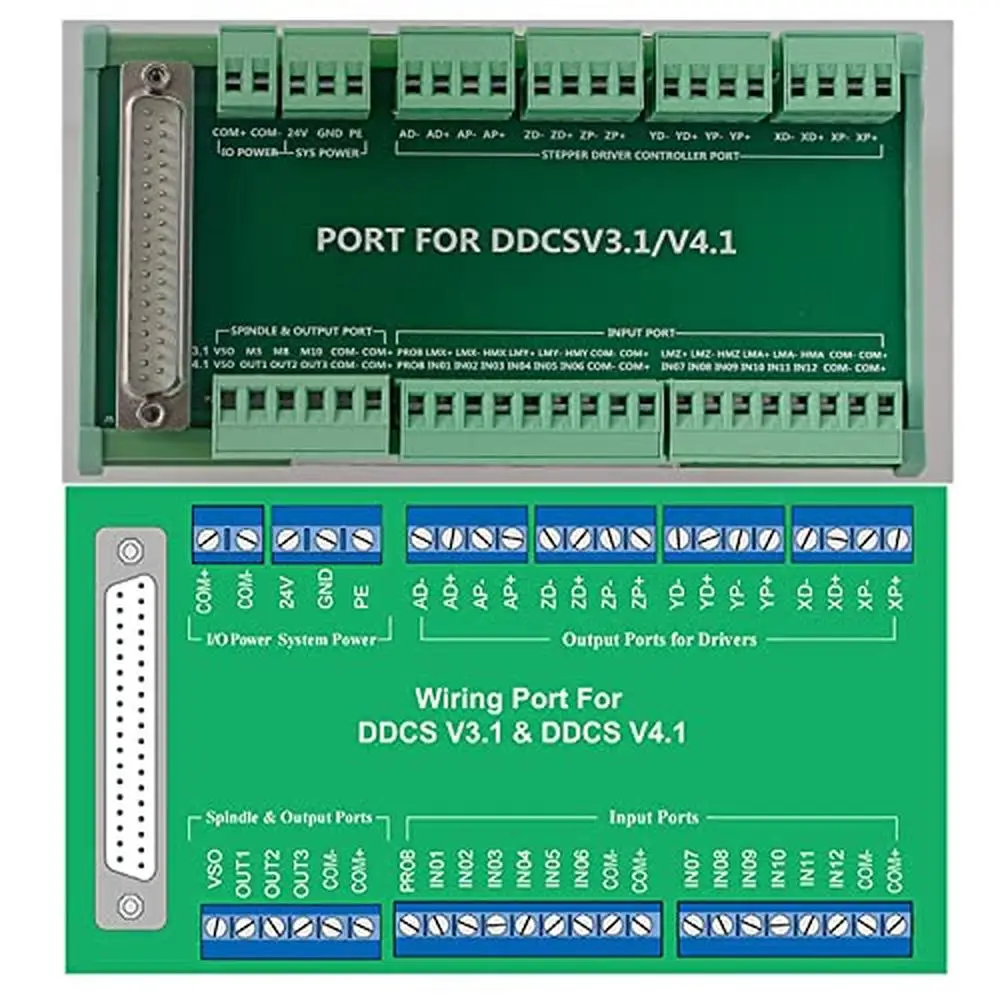 4 Axis CNC Offline Controller DDCSV4.1 500KHz Motion PLC Stepper Servo Motor Control7 inch TFT Screen ARM9 FPGA Interpolation