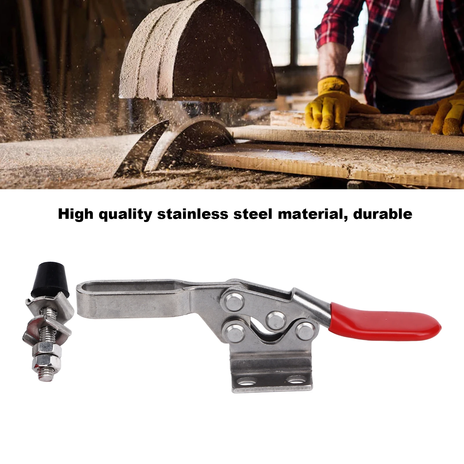 

Quick Release Toggle Clamp Stainless Steel Horizontal Welding Clamp Hand Tool GH 225DSS Quick Release Toggle Clamp