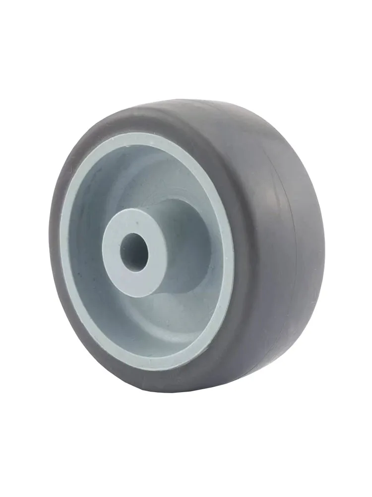 100Pcs/Lot Casers Quality 1.5 Inch Light Tpr Single Wheel Diameter 40mm Gray Mute Wear-Resistant Medical Device