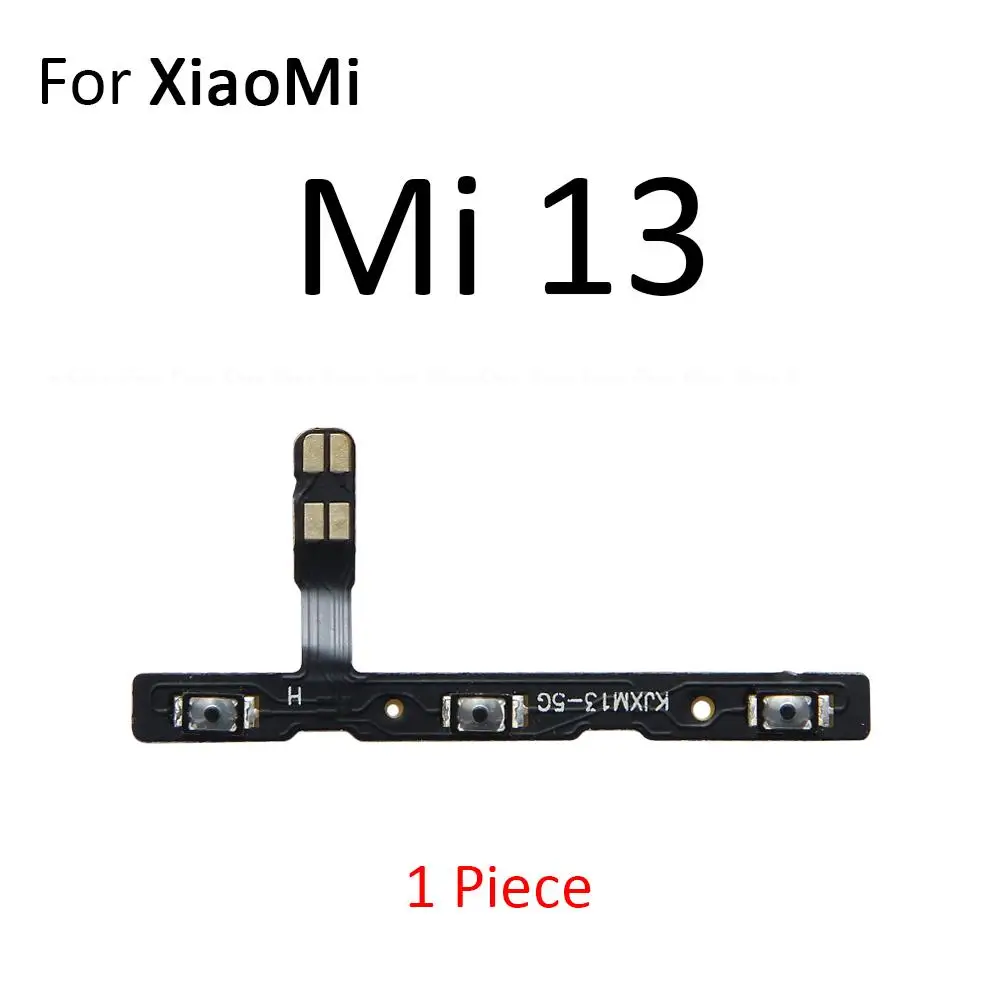 Botón de encendido y APAGADO para XiaoMi Mi 13, 12S, 12T, 12X, Pro Lite, Civi, 1S, 2, botón de volumen silencioso