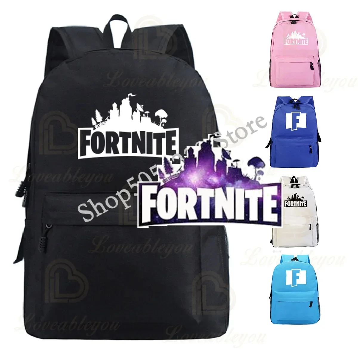 Mochilas de juego para niños y adolescentes, morral Fortnite, Mochila de Anime Victory Royale, Mochila de viaje, regalo