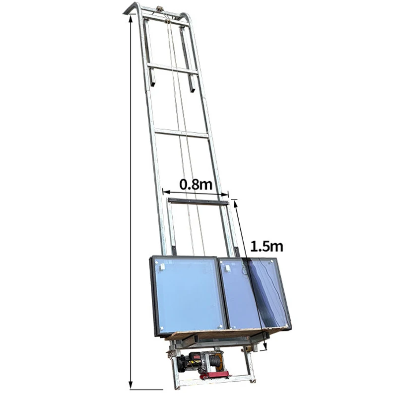 

Electric Sliding Track Lift Construction Lift 220V Solar Panel Lift For Moving Glass Panels/Concrete Automatic T(Customized)