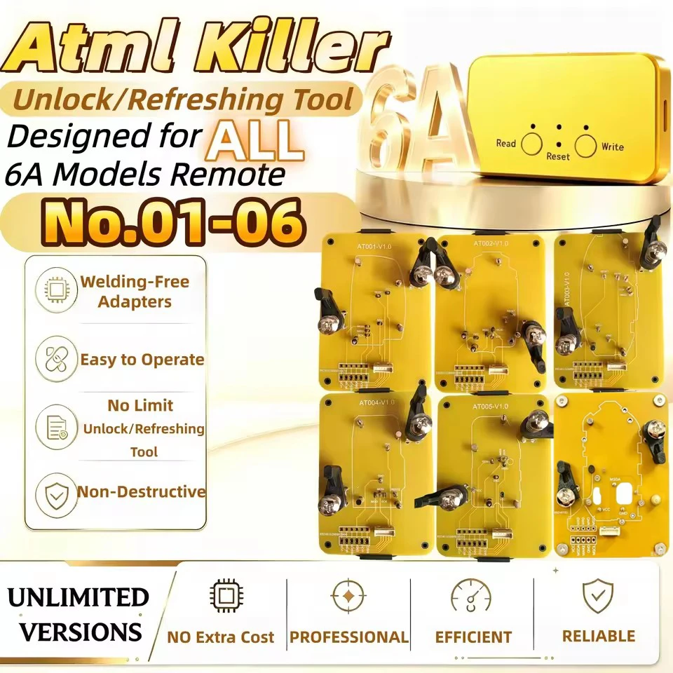 Atml Killer Unlocking and Refreshing Tool Suitable for Hyundai/Kia Remote 6A Chip Keys, A001-006 Models with No Welding Adapter