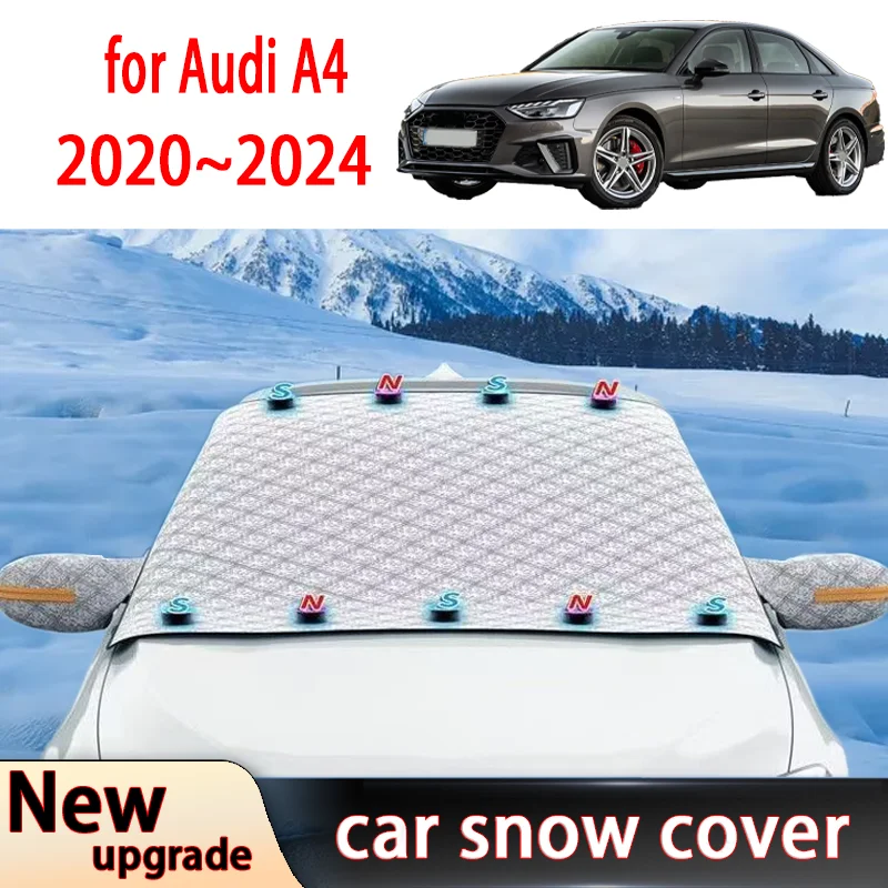 

Car Snow Shield Shade for Audi A4 2020-2024 Outdoor Winter Front Windshield Window Freeze Frost Cover Sunshade Accessories