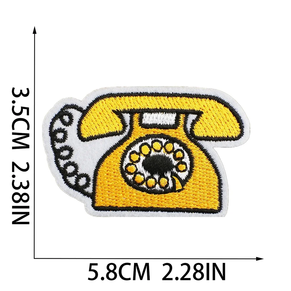 Embroidered Patch Iron On Patches for Clothing Pocket Glasses Clothes Stickers Fabric Sewing Thermal Adhesive Applique Fusible