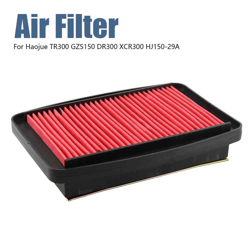 

Motorcycle Air Intake Filter Replacement Air Filter Cleaner For Haojue TR300 GZS150 DR300 XCR300 HJ150-29A