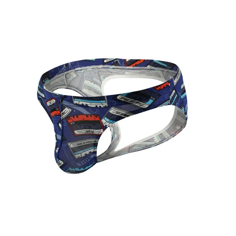 

Sexy Men Underwear Open Butt Breathable Camouflage Thongs Male Underpants Cuecas Calzoncillos Brief Bulge Pouch Bikini Jockstrap