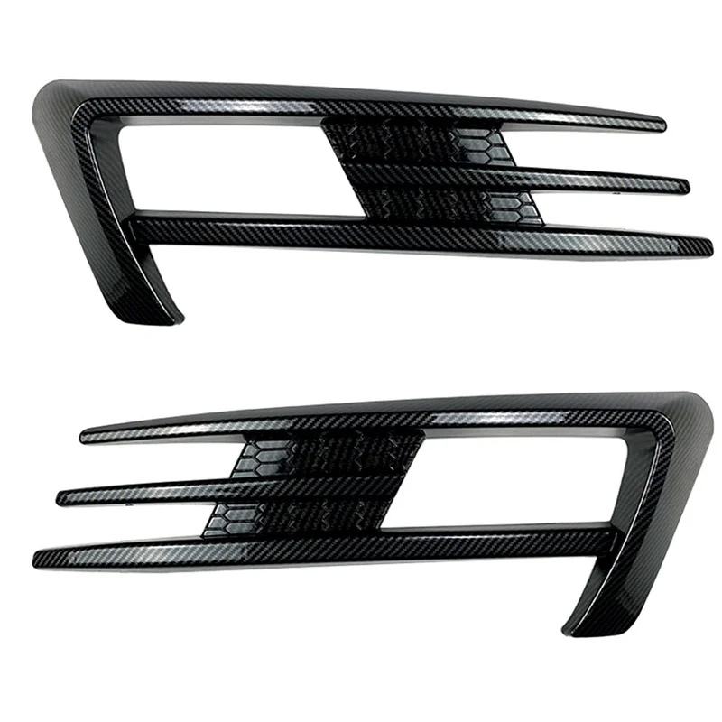 Car Tuning for Volkswagen Golf 7 2013 2014 2015 2016 Fog Light Wind Blade Decoration Front Wind Blade Carbon Fibre Grain