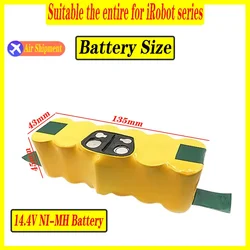 14.4V Battery For iRobot Roomba 6000mAh Battery For iRobot Roomba 500 600 700 800 900 series 14.4 V 620 650 770 780 580 Battery