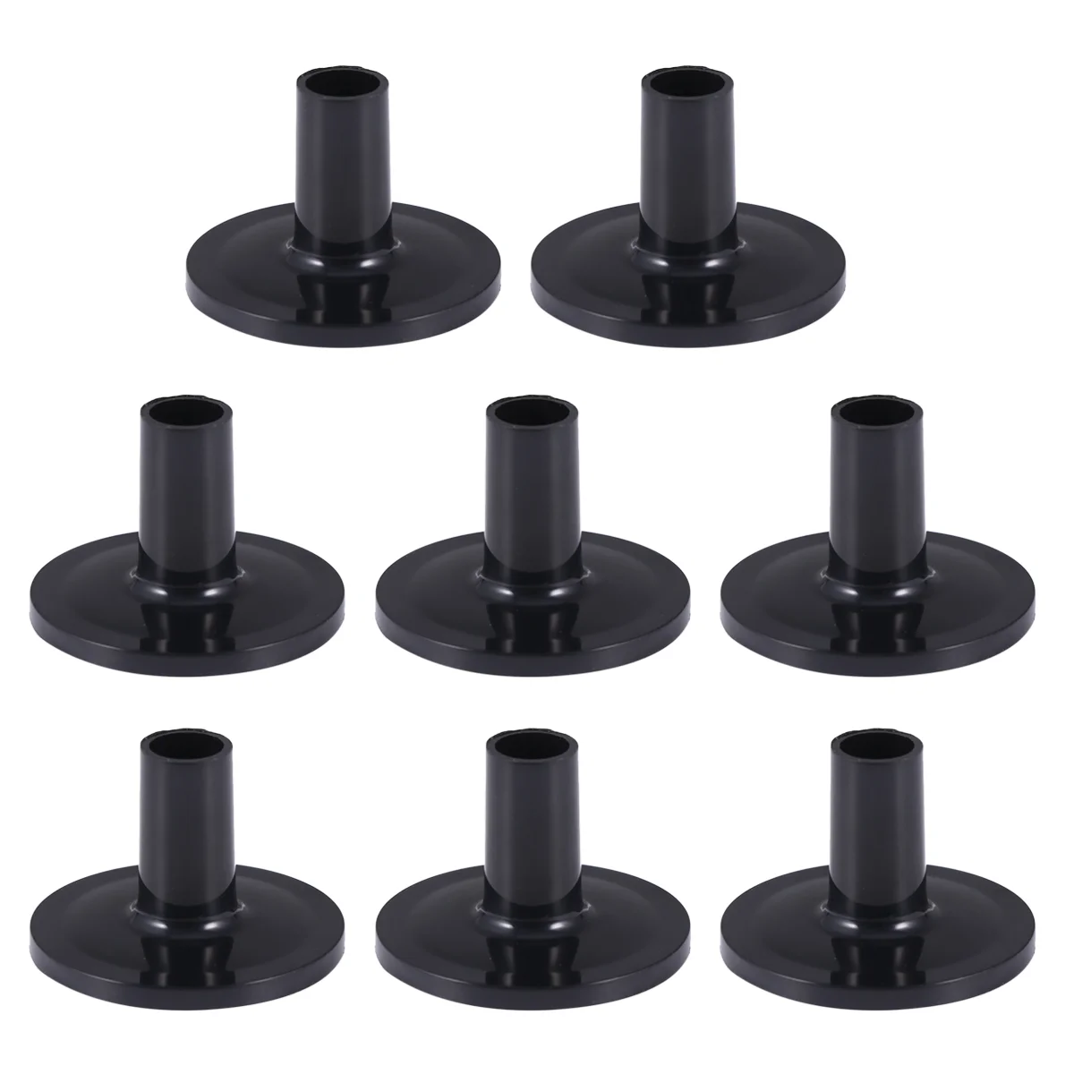 

8pcs Drum Cymbal Sleeves Casing Tool Plastic Drum Cymbal Stands Percussion Instruments Accessories (Black)