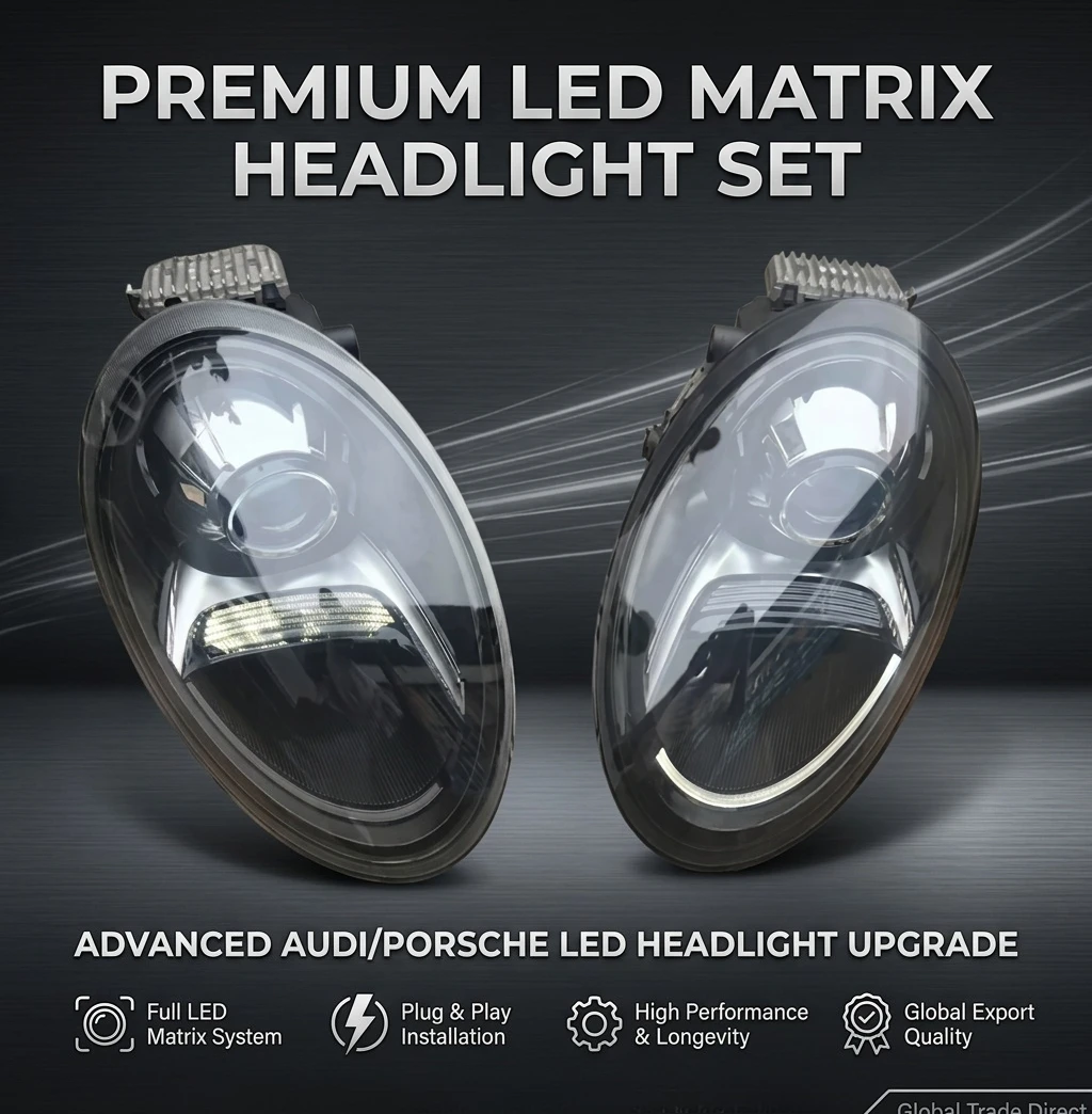 OE LED Headlights Pair for Porsche 911 (2017-2019). Used OEM quality. Part # 91163129302 / 91163129402. Great condition