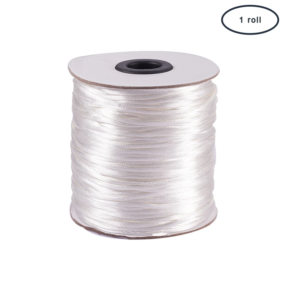 

1roll Nylon Thread White 2mm 100yards/roll