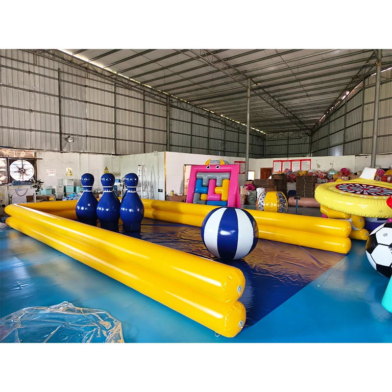 

New Indoor Inflatable Human Bowling Game Giant Inflatable Bowling Pins for Sale